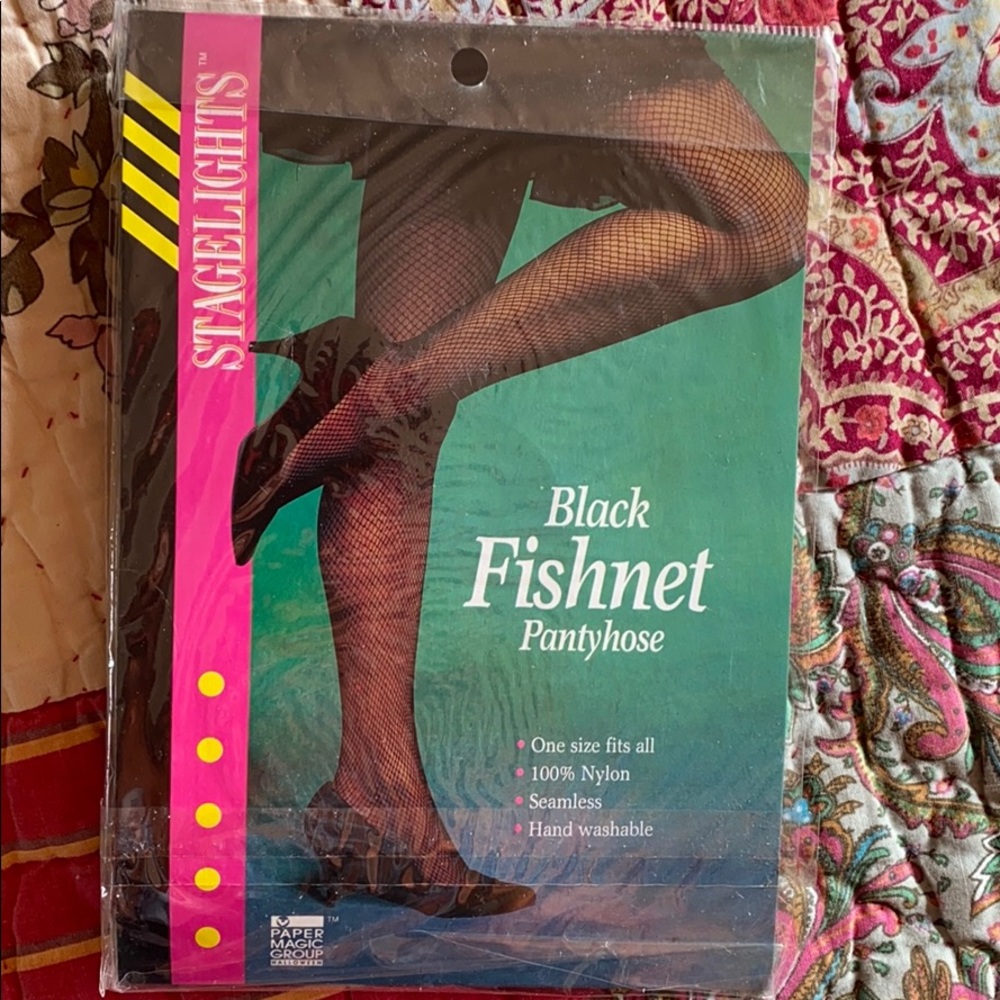 BOGO Stagelights blk fishnet pantyhose